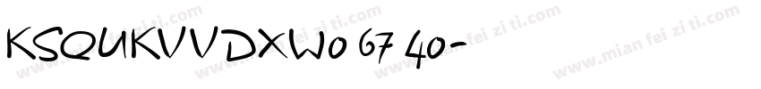 KSQUKVVDXW0 67 40字体转换